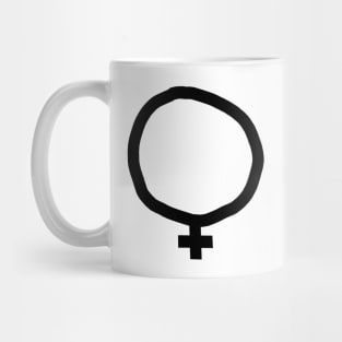 Minimal Female Gender Symbol Mug